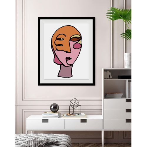 4049009845065 - Bild QUEENCE Mike Bilder Gr B H 50 cm x 70 cm Wandbild Abstrakt Hochformat 1 St bunt Bild Kunstdruck Bilder mit Rahmen
