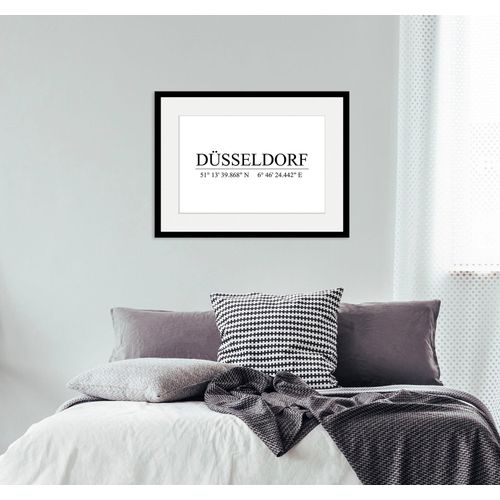 4049009837527 - Bild QUEENCE DÜSSELDORF Bilder Gr B H 70 cm x 50 cm Wandbild Städte Querformat 1 St weiß Bild Kunstdruck Bilder mit Rahmen 4049009837527 - Bild QUEENCE DÜSSELDORF Bilder Gr B H 70 cm x 50 cm Wandbild Städte Querformat 1 St weiß Bild Kunstdruck Bilder mit Rahmen