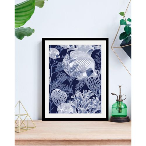 4049009845461 - Bild QUEENCE Markus Bilder Gr B H 30 cm x 40 cm Wandbild Meer Hochformat 1 St blau Bild Kunstdruck Bilder mit Rahmen