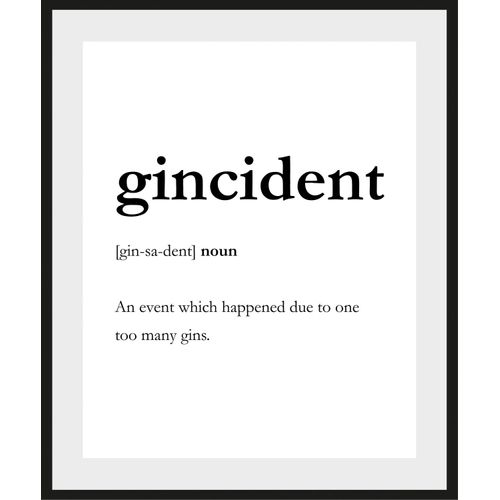 4049009842675 - Bild QUEENCE gincident Bilder Gr B H 30 cm x 40 cm Wandbild Hochformat 1 St weiß Bild Kunstdruck Bilder mit Rahmen