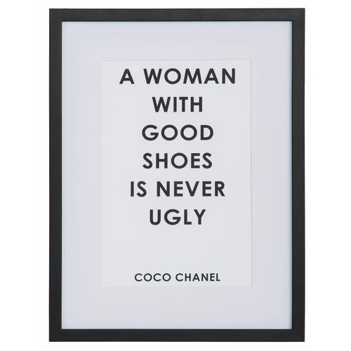 4049008991350 - Leonique Bild »Zitat Coco Chanel« Schriftzug-Schriftzüge-Motivationsbilder-Schwarz-Weiss-Sprüche & Texte HD Premium Poster-Druck inkl Holzrahmen 4049008991350 - Leonique Bild »Zitat Coco Chanel« Schriftzug-Schriftzüge-Motivationsbilder-Schwarz-Weiss-Sprüche & Texte HD Premium Poster-Druck inkl Holzrahmen