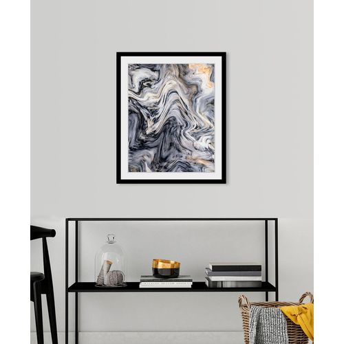 4049009847854 - Bild QUEENCE Tobias Bilder Gr B H 50 cm x 70 cm Wandbild Abstrakt Hochformat 1 St grau Bild Kunstdruck Bilder mit Rahmen