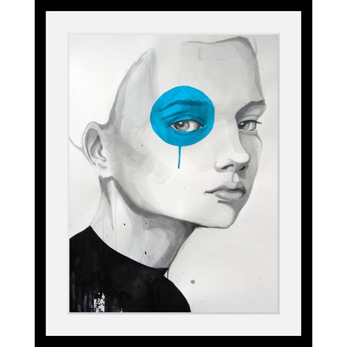 4049009358725 - Bild »Gesicht mit Farbklecks« Historische Persönlichkeiten-Frau-Bilder von Frauen-Portrait HD Premium Poster-Druck inkl Holzrahmen 4049009358725 - Bild »Gesicht mit Farbklecks« Historische Persönlichkeiten-Frau-Bilder von Frauen-Portrait HD Premium Poster-Druck inkl Holzrahmen