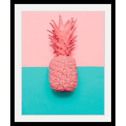 4049009530763 - Bild »Ananas« Obst-Obst Bilder-Essen-Lebensmittel-Humor-Ananas HD Premium Poster-Druck inkl Holzrahmen