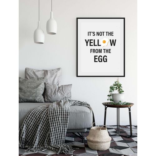 4049009933779 - Bild QUEENCE ITS NOT THE YELLOW FROM EGG Bilder Gr B H 50 cm x 70 cm Wandbild Schriftzug Hochformat 1 St gelb (schwarz gelb) Kunstdrucke 4049009933779 - Bild QUEENCE ITS NOT THE YELLOW FROM EGG Bilder Gr B H 50 cm x 70 cm Wandbild Schriftzug Hochformat 1 St gelb (schwarz gelb) Kunstdrucke