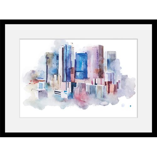 4049009913757 - Bild QUEENCE Yvonne Bilder Gr B H 40 cm x 30 cm Wandbild Städte Querformat bunt Kunstdrucke Stadt Skyline gerahmt 4049009913757 - Bild QUEENCE Yvonne Bilder Gr B H 40 cm x 30 cm Wandbild Städte Querformat bunt Kunstdrucke Stadt Skyline gerahmt