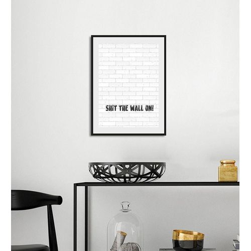 4049009933977 - Bild QUEENCE SHIT THE WALL ON Bilder Gr B H 40 cm x 50 cm Wandbild Schriftzug Hochformat 1 St schwarz-weiß (weiß schwarz) Kunstdrucke 4049009933977 - Bild QUEENCE SHIT THE WALL ON Bilder Gr B H 40 cm x 50 cm Wandbild Schriftzug Hochformat 1 St schwarz-weiß (weiß schwarz) Kunstdrucke