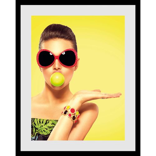 4049009836742 - Bild »citruspower« Frau-Bilder von Frauen-Art-Kunst-Fashion-Mode-Magazincover (1 St) HD Premium Poster-Druck inkl Holzrahmen