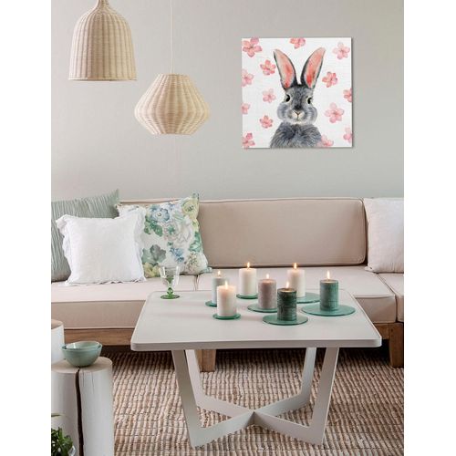 4049009864448 - Leinwandbild »Abraskus« Hase-Hasen-Blumen-Blumenbilder (1 St) Premium-Leinwandstoff Handarbeit aus Deutschland