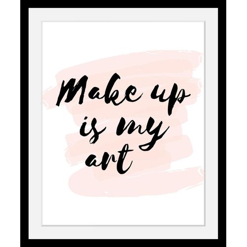 4049009356004 - Bild »Make up« Schwarz-Weiss-Schriftzug-Motivationsbilder-Fashion-Frau HD Premium Poster-Druck inkl Holzrahmen 4049009356004 - Bild »Make up« Schwarz-Weiss-Schriftzug-Motivationsbilder-Fashion-Frau HD Premium Poster-Druck inkl Holzrahmen
