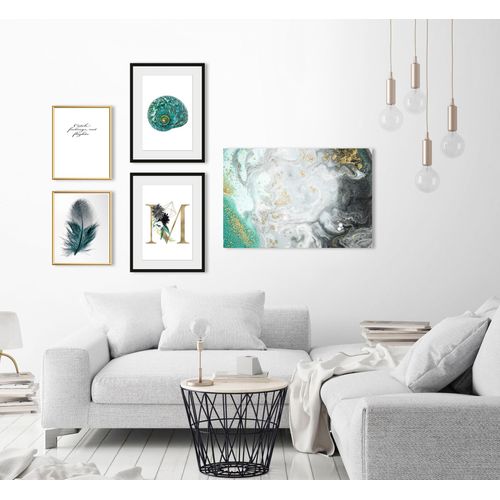 4049009837091 - Bild QUEENCE M Bilder Gr B H 40 cm x 50 cm Wandbild Hochformat 1 St goldfarben Bild Kunstdruck Bilder mit Rahmen 4049009837091 - Bild QUEENCE M Bilder Gr B H 40 cm x 50 cm Wandbild Hochformat 1 St goldfarben Bild Kunstdruck Bilder mit Rahmen