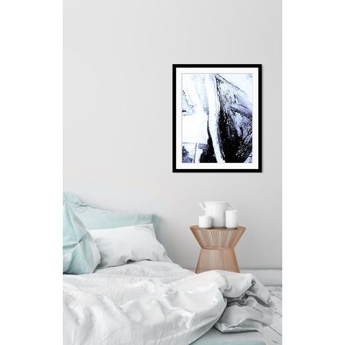 4049009848004 - Bild QUEENCE Luis Bilder Gr B H 50 cm x 70 cm Wandbild Abstrakt Hochformat 1 St grau Bild Kunstdruck Bilder mit Rahmen
