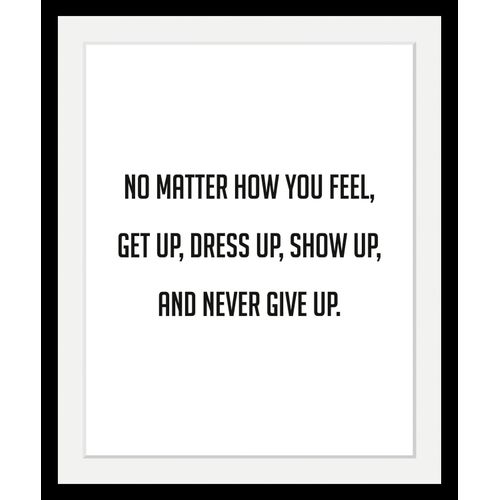 4049009081166 - Bild »Motivation« Schwarz-Weiss-Schriftzug-Motivationsbilder-Liebessprüche HD Premium Poster-Druck inkl Holzrahmen