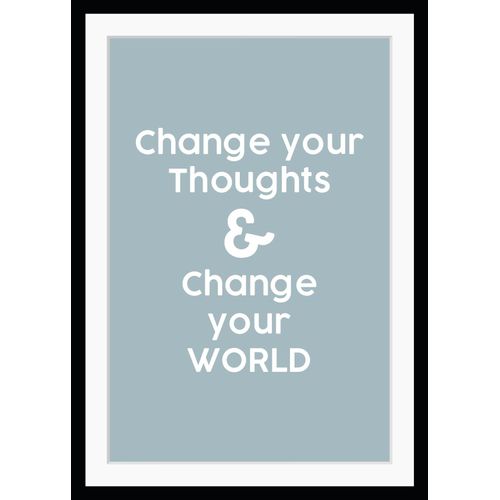 4049009892168 - Bild QUEENCE CHANGE Bilder Gr B H 30 cm x 40 cm Wandbild Sprüche & Texte Hochformat blau (hellblau) Kunstdrucke gerahmt Spruch 4049009892168 - Bild QUEENCE CHANGE Bilder Gr B H 30 cm x 40 cm Wandbild Sprüche & Texte Hochformat blau (hellblau) Kunstdrucke gerahmt Spruch