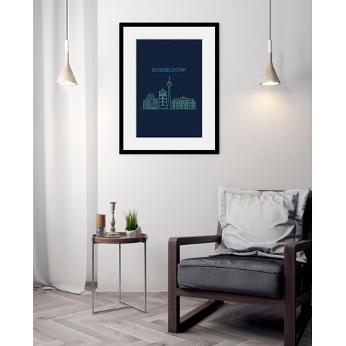 4049009838463 - Bild »Düsseldorf Sightseeing« Städte-Stadt-Deutschland-Gebäude-Schriftzug-Düsseldorf (1 St) HD Premium Poster-Druck inkl Holzrahmen 4049009838463 - Bild »Düsseldorf Sightseeing« Städte-Stadt-Deutschland-Gebäude-Schriftzug-Düsseldorf (1 St) HD Premium Poster-Druck inkl Holzrahmen