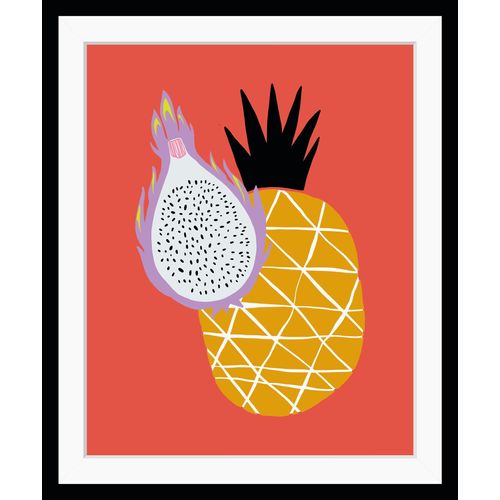 4049009920700 - Bild QUEENCE Marianne Bilder Gr B H 30 cm x 40 cm Wandbild Obst Hochformat bunt (orange lila gelb) Kunstdrucke gerahmt Obst