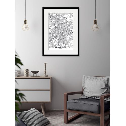 4049009838197 - Bild »Frankfurt Stadtkarte« Städte-Schriftzug-Deutschland-Stadt-Frankfurt am Main-Schwarz-Weiss (1 St) HD Premium Poster-Druck inkl Holzrahmen 4049009838197 - Bild »Frankfurt Stadtkarte« Städte-Schriftzug-Deutschland-Stadt-Frankfurt am Main-Schwarz-Weiss (1 St) HD Premium Poster-Druck inkl Holzrahmen
