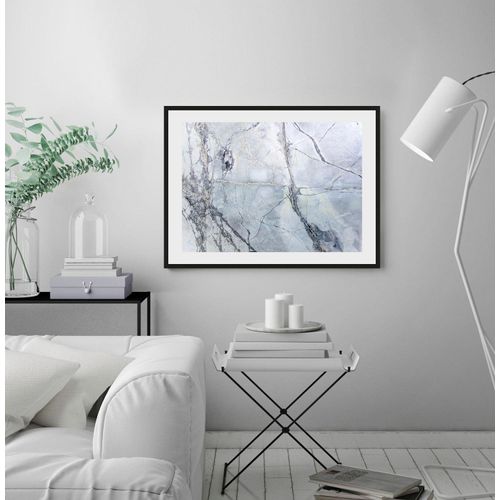 4049009919483 - Bild QUEENCE Adele Bilder Gr B H 50 cm x 40 cm Wandbild Abstrakt Querformat 1 St grau (schwarz) Bild Kunstdruck Bilder mit Rahmen
