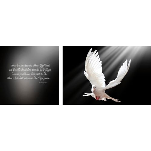 4049009353539 - Leinwandbild »Friedenstaube« Vogelbilder-Vögel-Kunst-Modern-Spa-Spa Bilder-Sprüche-Sprüche & Texte-Schriftzug-Schriftzüge (Set) Premium-Leinwandstoff Handarbeit aus Deutschland Zitat 2er Set 4049009353539 - Leinwandbild »Friedenstaube« Vogelbilder-Vögel-Kunst-Modern-Spa-Spa Bilder-Sprüche-Sprüche & Texte-Schriftzug-Schriftzüge (Set) Premium-Leinwandstoff Handarbeit aus Deutschland Zitat 2er Set