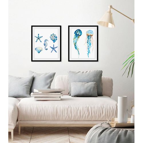 4049009845836 - Bild QUEENCE Alexander Bilder Gr B H 40 cm x 50 cm Wandbild Meer Hochformat 1 St blau Bild Kunstdruck Bilder mit Rahmen 4049009845836 - Bild QUEENCE Alexander Bilder Gr B H 40 cm x 50 cm Wandbild Meer Hochformat 1 St blau Bild Kunstdruck Bilder mit Rahmen