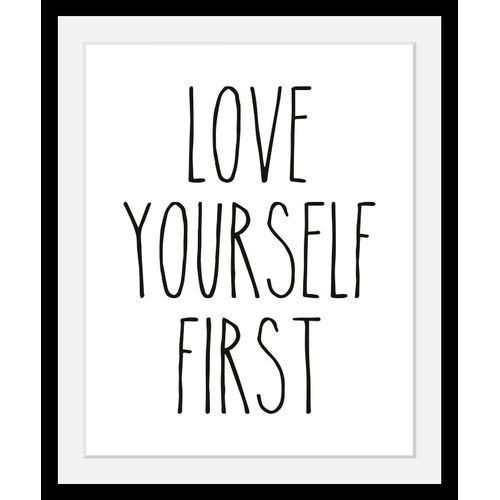 4049009360650 - Bild »Selbstliebe« Schwarz-Weiss-Schriftzug-Motivationsbilder-Liebessprüche HD Premium Poster-Druck inkl Holzrahmen 4049009360650 - Bild »Selbstliebe« Schwarz-Weiss-Schriftzug-Motivationsbilder-Liebessprüche HD Premium Poster-Druck inkl Holzrahmen