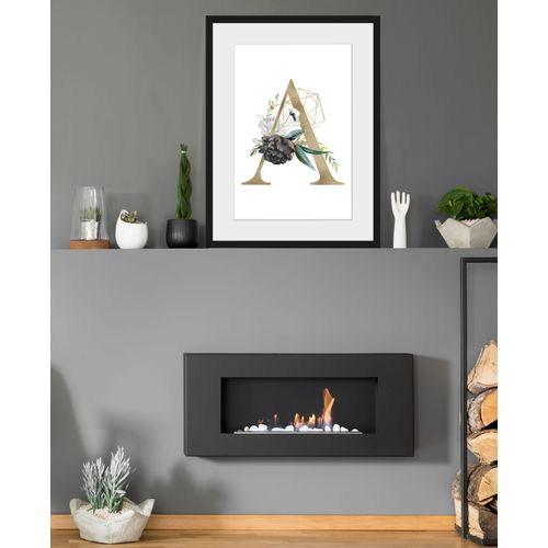 4049009836933 - Bild QUEENCE A Bilder Gr B H 30 cm x 40 cm Wandbild Hochformat 1 St goldfarben Bild Kunstdruck Bilder mit Rahmen