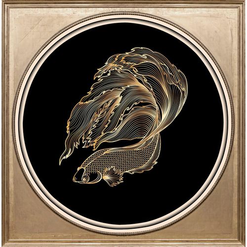 4049009352594 - Acrylglasbild QUEENCE Fisch Bilder Gr B H T 40 cm x 40 cm x 3 cm bunt Acrylglasbilder Bilder