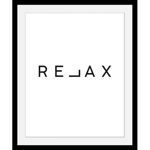 4049009076537 - Bild QUEENCE Relax Bilder Gr B H T 40 cm x 50 cm x 3 cm schwarz Kunstdrucke Bilder in 3 Größen gerahmt