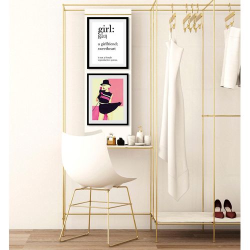 4049009832065 - Bild »Call me Maybe« Frau-Bilder von Frauen-Art-Kunst-Fashion-Mode-Magazincover (1 St) HD Premium Poster-Druck inkl Holzrahmen