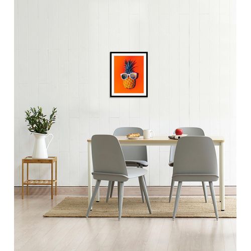 4049009921462 - Bild QUEENCE Julien Bilder Gr B H 40 cm x 50 cm Wandbild Hochformat 1 St orange Bild Kunstdruck Bilder mit Rahmen