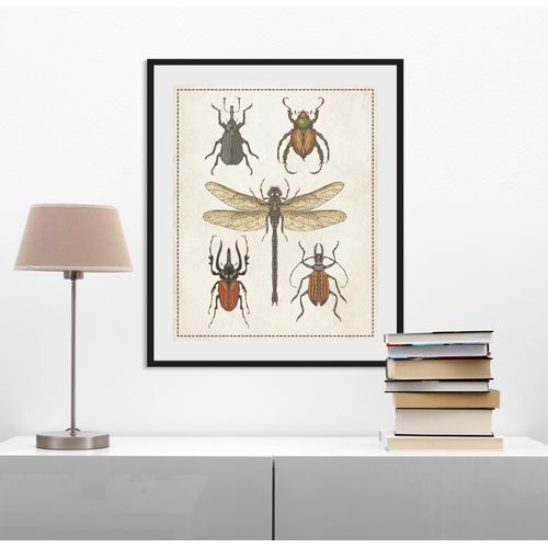 4049009843610 - Bild QUEENCE Paula Bilder Gr B H 40 cm x 50 cm Wandbild Hochformat 1 St braun Bild Kunstdruck Bilder mit Rahmen