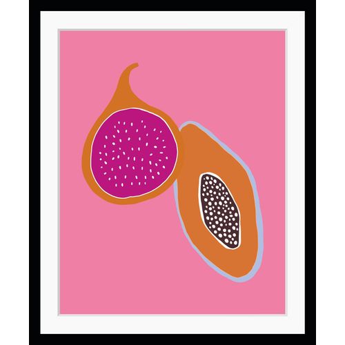 4049009921066 - Bild QUEENCE Constantin Bilder Gr B H 30 cm x 40 cm Wandbild Obst Hochformat orange (orange pink) Kunstdrucke gerahmt Obst