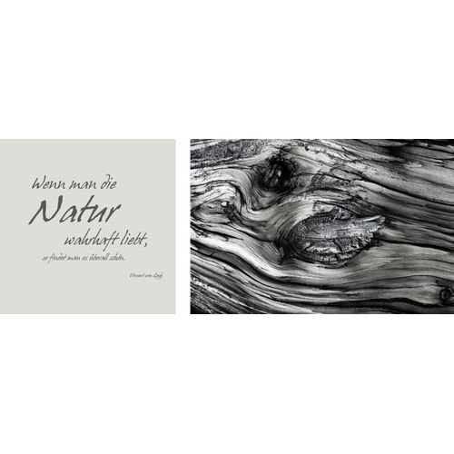 4049009172635 - Leinwandbild »Natur« Baum-Baumbilder-Kunst-Modern-Spa-Spa Bilder-Sprüche-Sprüche & Texte-Schriftzug-Schriftzüge (Set) Premium-Leinwandstoff Handarbeit aus Deutschland Zitat 2er Set
