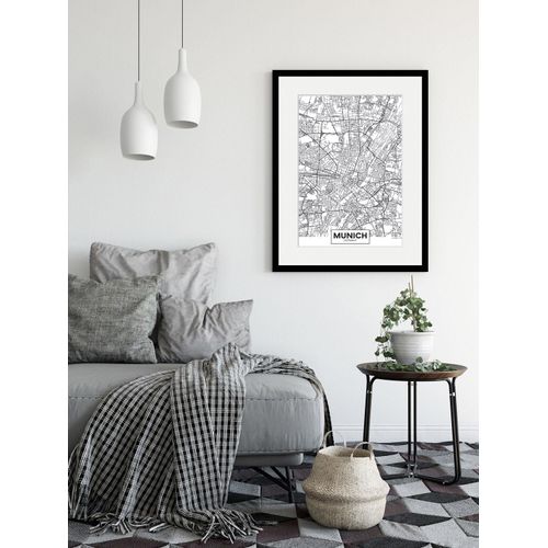 4049009838111 - Bild »Munich Stadtkarte« Städte-Schriftzug-Deutschland-Stadt-München-Schwarz-Weiss (1 St) HD Premium Poster-Druck inkl Holzrahmen 4049009838111 - Bild »Munich Stadtkarte« Städte-Schriftzug-Deutschland-Stadt-München-Schwarz-Weiss (1 St) HD Premium Poster-Druck inkl Holzrahmen