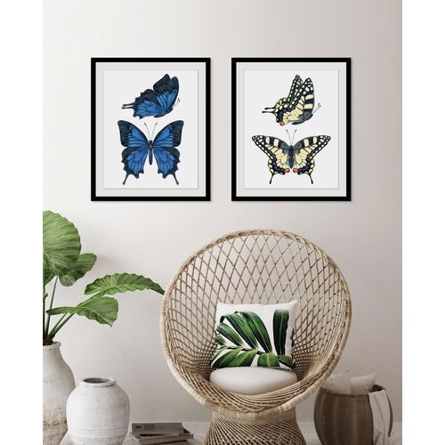 4049009846888 - Bild QUEENCE Amanda Bilder Gr B H 40 cm x 50 cm Wandbild Schmetterlinge Hochformat 1 St blau Bild Kunstdruck Bilder mit Rahmen 4049009846888 - Bild QUEENCE Amanda Bilder Gr B H 40 cm x 50 cm Wandbild Schmetterlinge Hochformat 1 St blau Bild Kunstdruck Bilder mit Rahmen