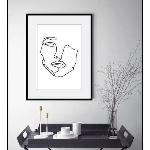 4049009840602 - Bild QUEENCE Sandy Bilder Gr B H 30 cm x 40 cm Wandbild Frau Hochformat 1 St weiß Bild Kunstdruck Bilder mit Rahmen
