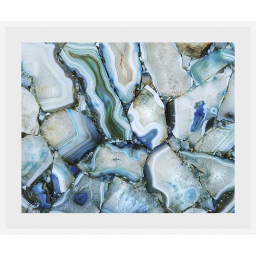 4049009919087 - Bild QUEENCE Cinderella Bilder Gr B H 40 cm x 30 cm Wandbild Abstrakt Querformat 1 St blau (weiß) Bild Acrylglasbilder Bilder
