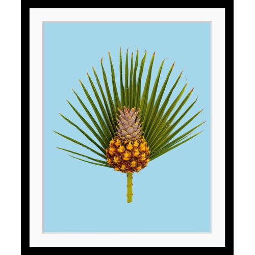 4049009921608 - Bild QUEENCE Diana Bilder Gr B H 30 cm x 40 cm Wandbild Obst Hochformat bunt (himmelblau grün braun) Kunstdrucke gerahmt Obst