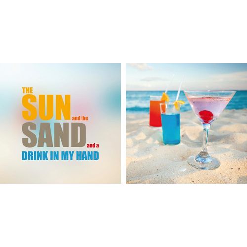 4049009362333 - Leinwandbild »Sun & Sand« Getränke-Strand-Strandbilder-Meer-Meer Bilder-Kunst-Modern-Spa-Spa Bilder-Sprüche-Sprüche & Texte-Schriftzug-Schriftzüge (Set) Premium-Leinwandstoff Handarbeit aus Deutschland Spruch 2er Set 4049009362333 - Leinwandbild »Sun & Sand« Getränke-Strand-Strandbilder-Meer-Meer Bilder-Kunst-Modern-Spa-Spa Bilder-Sprüche-Sprüche & Texte-Schriftzug-Schriftzüge (Set) Premium-Leinwandstoff Handarbeit aus Deutschland Spruch 2er Set
