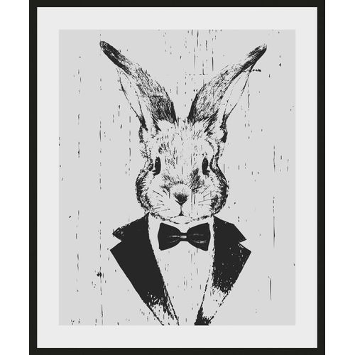 4049009930921 - Bild QUEENCE Iida Bilder Gr B H 40 cm x 50 cm Wandbild Hase Hochformat 1 St schwarz (schwarz weiß) Kunstdrucke Bilder 4049009930921 - Bild QUEENCE Iida Bilder Gr B H 40 cm x 50 cm Wandbild Hase Hochformat 1 St schwarz (schwarz weiß) Kunstdrucke Bilder