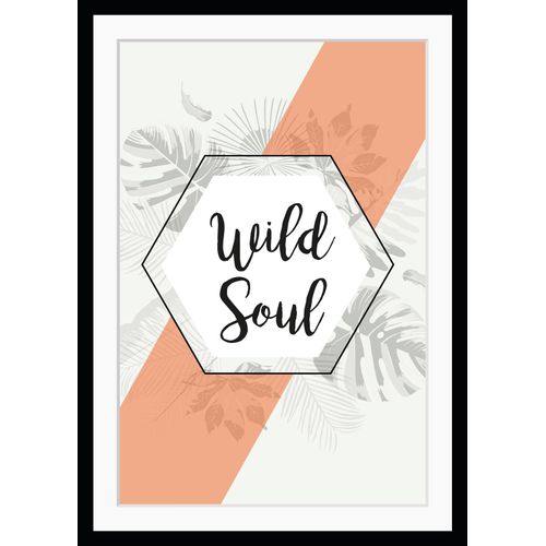 4049009892205 - Bild QUEENCE Wild Soul Bilder Gr B H 30 cm x 40 cm Wandbild Sprüche & Texte Hochformat rot (lachs) Kunstdrucke gerahmt Spruch 4049009892205 - Bild QUEENCE Wild Soul Bilder Gr B H 30 cm x 40 cm Wandbild Sprüche & Texte Hochformat rot (lachs) Kunstdrucke gerahmt Spruch
