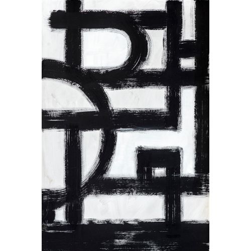 4049009357223 - Leinwandbild PLACES OF STYLE Abstrakte Kunst Bilder Gr B H T 80 cm x 120 cm x 2 cm schwarz-weiß (schwarz weiß) Leinwandbilder Bilder