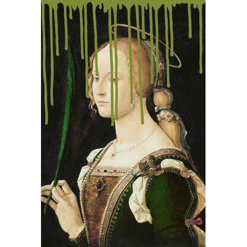 4049009091509 - Acrylglasbild »Frau mit Farbklecks« Kunst-Gemälde-Frau-Bilder von Frauen-Historische Persönlichkeiten-Formen Fine Art-Print in Galeriequalität