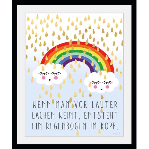4049009928874 - Bild »Regenbogen im Kopf« Wolken-Himmel-Regenbogen-Motivationsbilder-Sprüche & Texte-Gesicht (1 St) HD Premium Poster-Druck inkl Holzrahmen 4049009928874 - Bild »Regenbogen im Kopf« Wolken-Himmel-Regenbogen-Motivationsbilder-Sprüche & Texte-Gesicht (1 St) HD Premium Poster-Druck inkl Holzrahmen