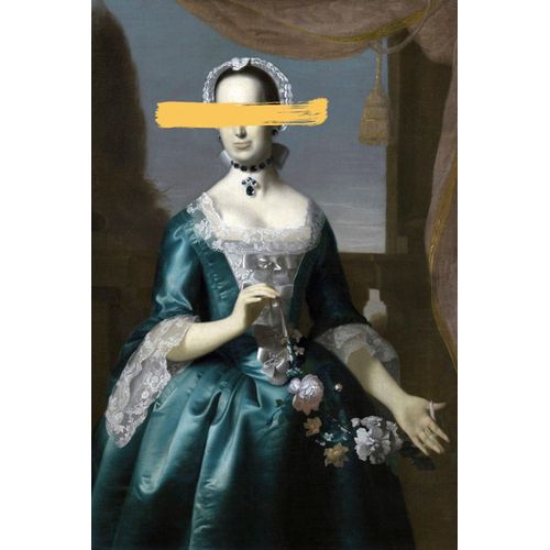 4049009091646 - Acrylglasbild »Frau mit Farbklecks« Kunst-Gemälde-Frau-Bilder von Frauen-Historische Persönlichkeiten-Formen Fine Art-Print in Galeriequalität