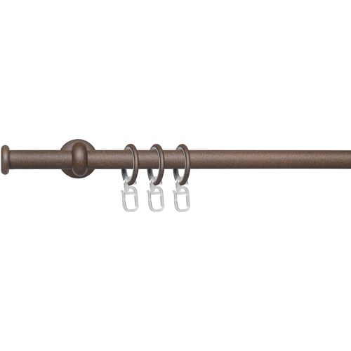 4016318402364 - Gardinenstange Esp Endkappe Gardinenstangen Gr L 200 cm Ø 16 mm 1 läufig braun (rost) Gardinenstangen Wandmontage 1-läufig im Fixmaß Ø 16 mm