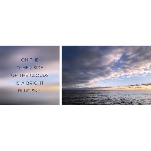 4049009361619 - Leinwandbild »Blue Sky« Himmel-Himmelsbilder-Kunst-Modern-Spa-Spa Bilder-Sprüche-Sprüche & Texte-Schriftzug-Schriftzüge-Wolken-Meer-Meer Bilder (Set) Premium-Leinwandstoff Handarbeit aus Deutschland Spruch 2er Set