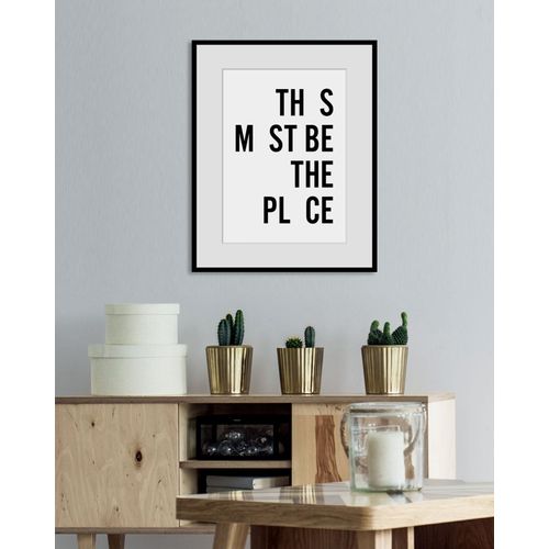 4049009841876 - Bild »Luzy« Schriftzug-Schriftzüge-Sprüche & Texte-Schwarz-Weiss (1 St) HD Premium Poster-Druck inkl Holzrahmen