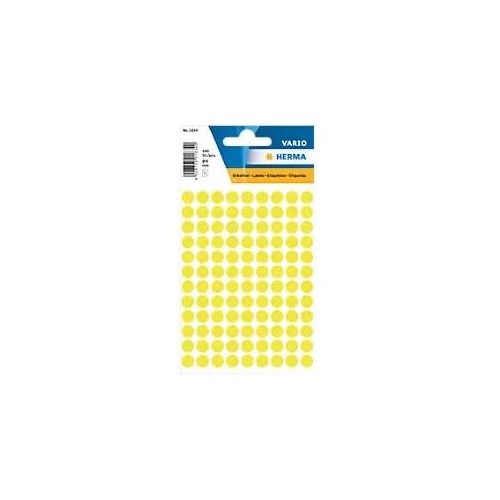 4008705701877 - HERMA Markierungspunkte 1834 Haftend Leuchtendes Gelb 8 x 8 mm 10 Stück à 540 Etiketten 4008705701877 - HERMA Markierungspunkte 1834 Haftend Leuchtendes Gelb 8 x 8 mm 10 Stück à 540 Etiketten