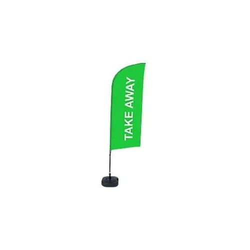 8596052143366 - SHOWDOWN Strandflagge Take Away Windform Grün 330 x 89 cm Einzel Aluminium